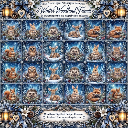 Winter woodland friends 1