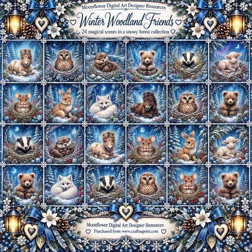 Winter woodland friends 2