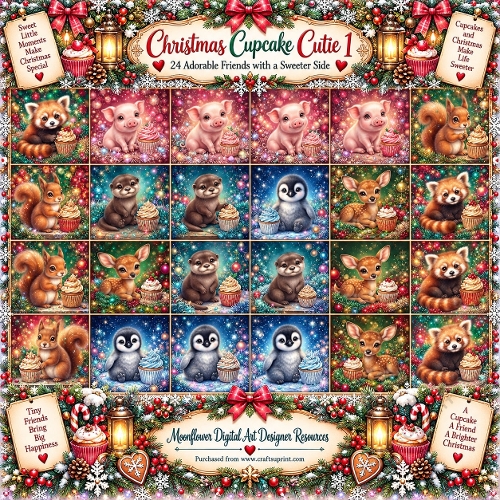  Christmas Cupcake cutie 1