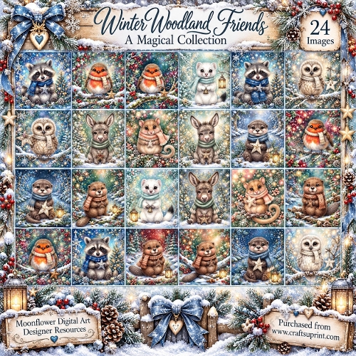 Winter woodland friends 