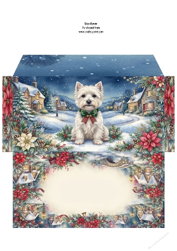 Christmas Westie money Wallet