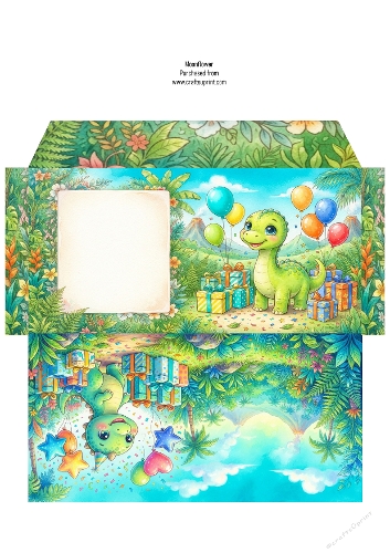 Dinosaur Birthday Adventure money Wallet