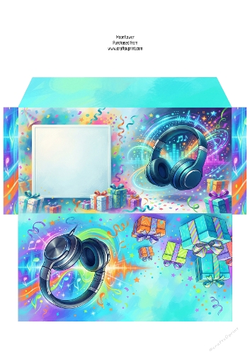 Colour Pop Music Birthday  money  Wallet