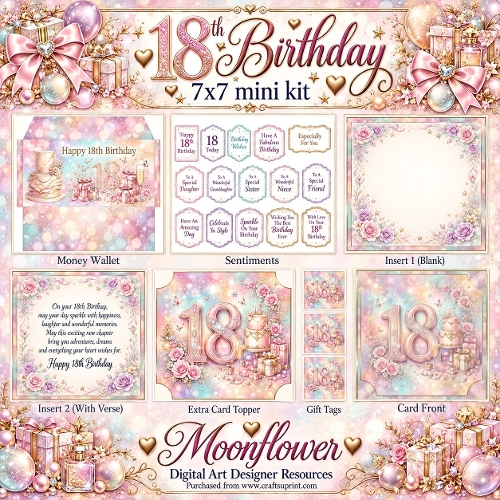 Beautiful 18th Birthday mini kit 
