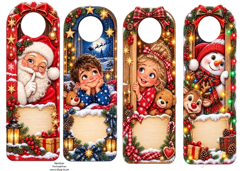 Cute festive door hangers 