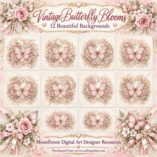 Vintage butterfly blooms 