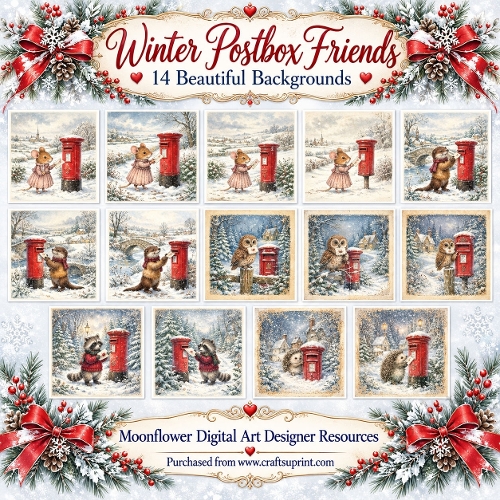 Winter post box friends 1