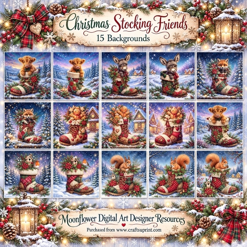 Christmas stocking friends 
