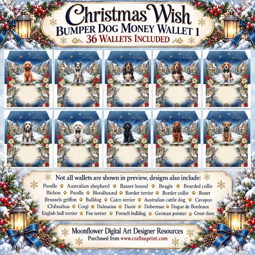 Christmas Wish — Bumper Dog Money Wallet 1