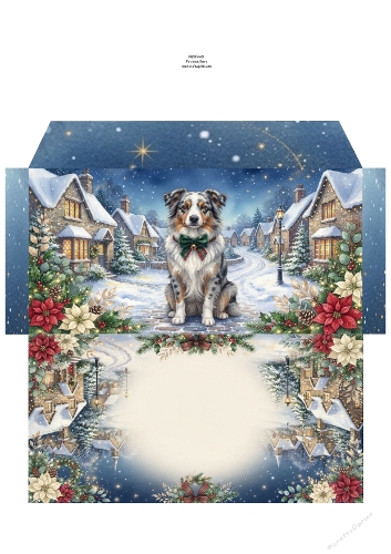 Christmas Wish —  Money Wallet  Australian shepherd