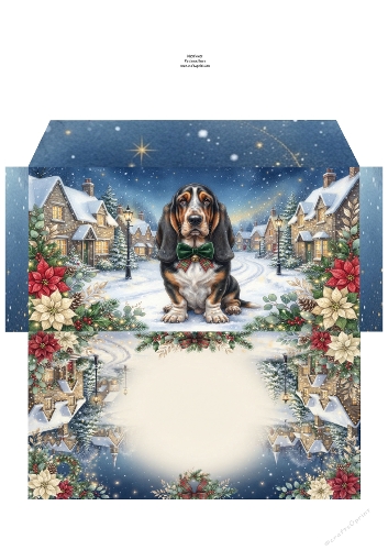 Christmas Wish —  Money Wallet  Basset hound