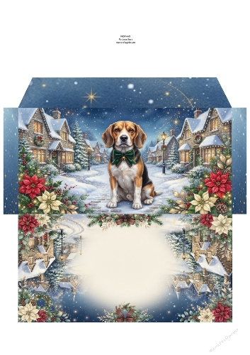 Christmas Wish —  Money Wallet  Beagle 