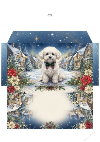 Christmas Wish —  Money Wallet  Bichon 