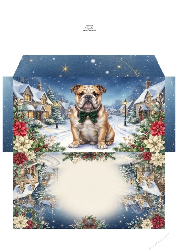 Christmas Wish —  Money Wallet British bulldog 