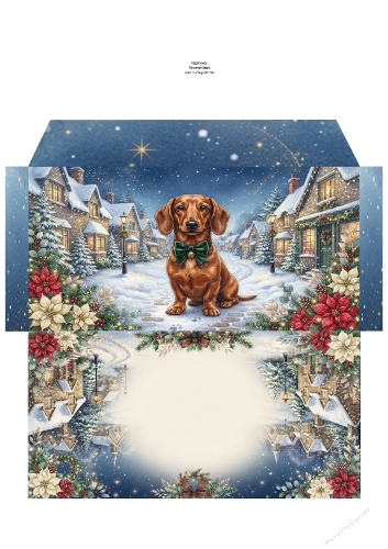 Christmas Wish —  Money Wallet Dachshund 