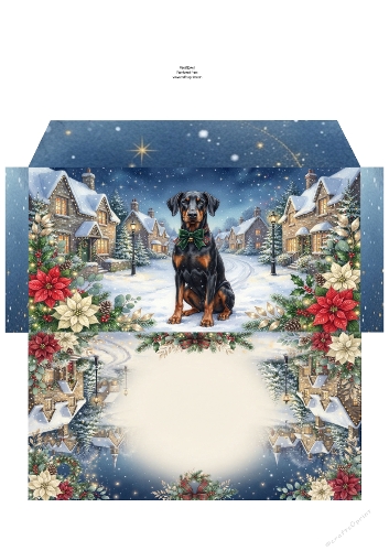 Christmas Wish —  Money Wallet Doberman