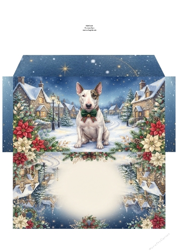 Christmas Wish —  Money Wallet English bull terrier 