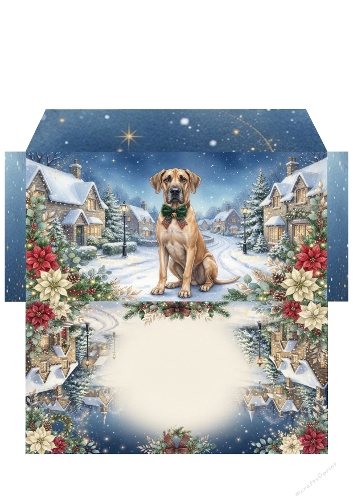 Christmas Wish —  Money Wallet Great dane 