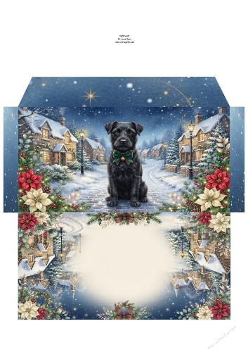 Christmas Wish —  Money Wallet Patterdale terrier 