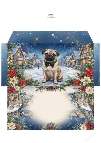 Christmas Wish —  Money Wallet Pug 