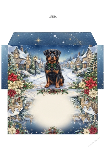 Christmas Wish —  Money Wallet Rottweiler 