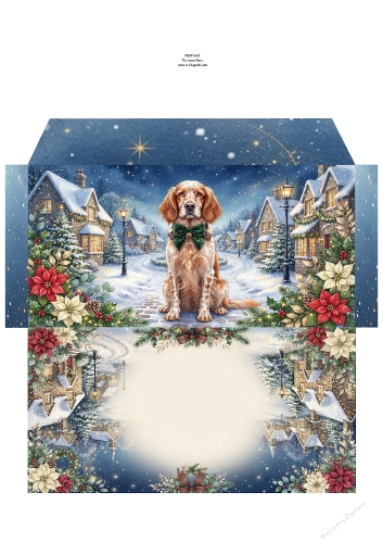 Christmas Wish —  Money Wallet English setter 
