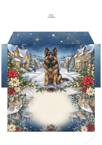Christmas Wish —  Money Wallet German shepherd