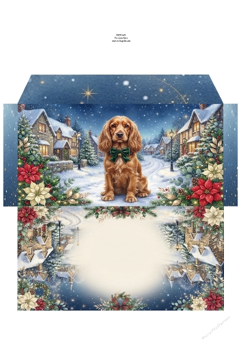 Christmas Wish —  Money Wallet cocker spaniel 