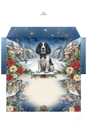 Christmas Wish —  Money Wallet Springer spaniel 