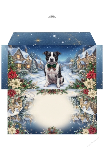 Christmas Wish —  Money Wallet Staffordshire bull terrier 2