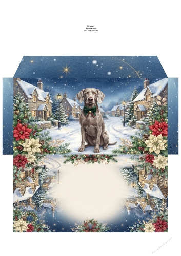 Christmas Wish —  Money Wallet Weimaraner 