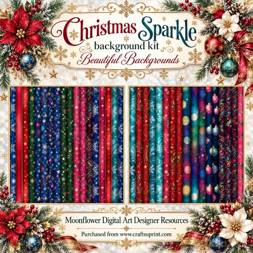 Christmas sparkle  background kit 