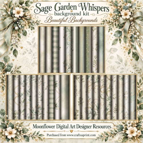 Sage garden  whispers  background kit 