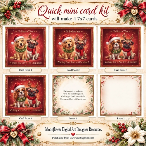Quick mini pups card kit 