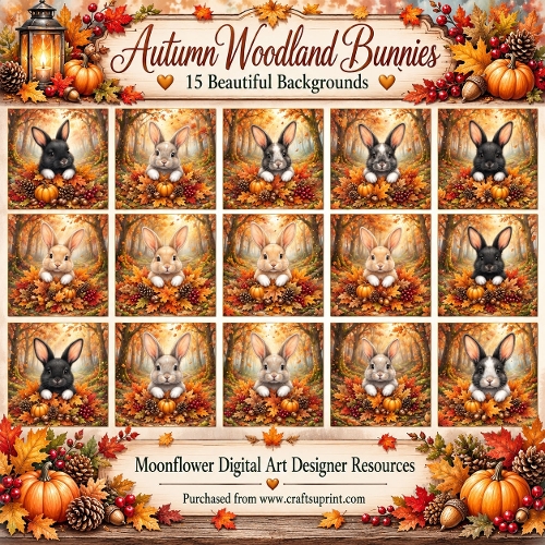 Autumn woodland bunny 