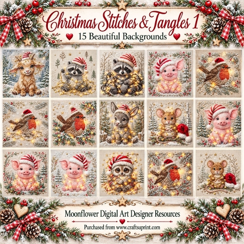 Christmas stiches & tangles 1