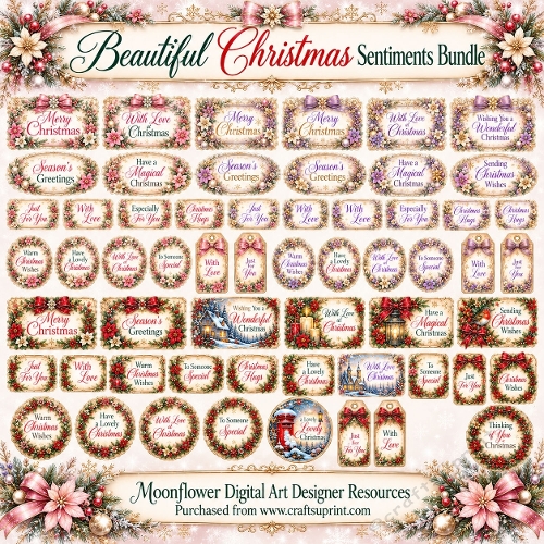 Beautiful Christmas sentiment bundle 