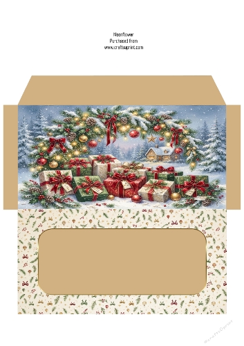 Christmas money wallet
