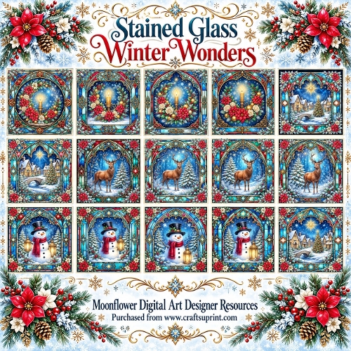 Stained glass winter wonders