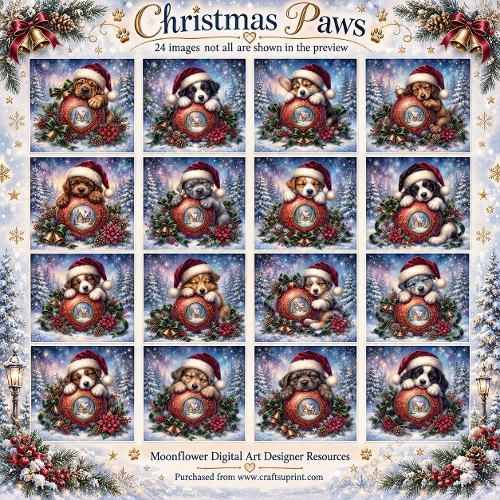 Christmas paws 1
