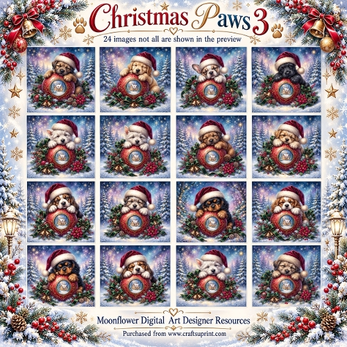 Christmas paws 3
