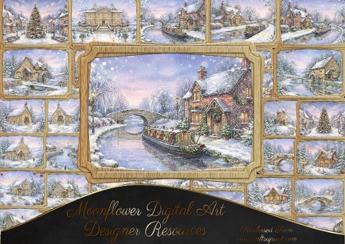 Winter scene frames 