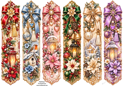 Festive bookmarks 1