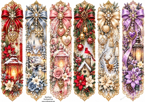 Festive bookmarks 2
