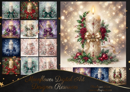 Christmas candles 1