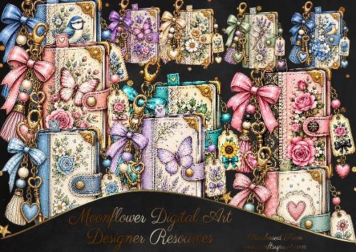 Beautiful diary clipart 
