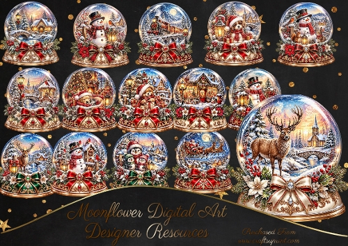Festive snowglobes 