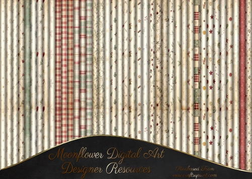 Sugar & Spice & Christmas magic matching background kit 