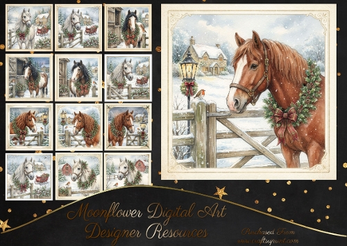 Christmas horses 