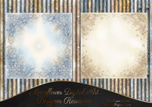 Whispers of Christmas opulance matching background kit 3